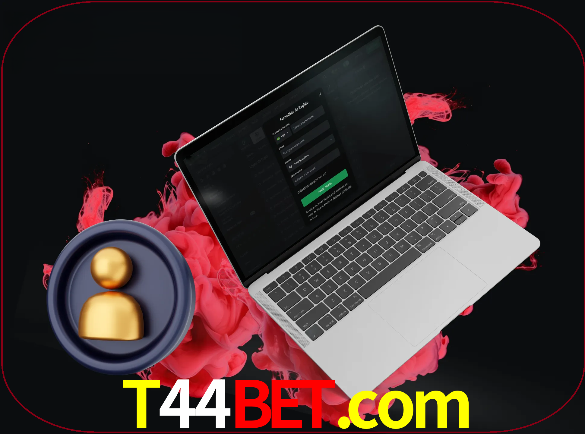 No cabeçalho do site t44bet, clique no botão que o levará a um formulário especial onde terá de introduzir as suas informações actuais.