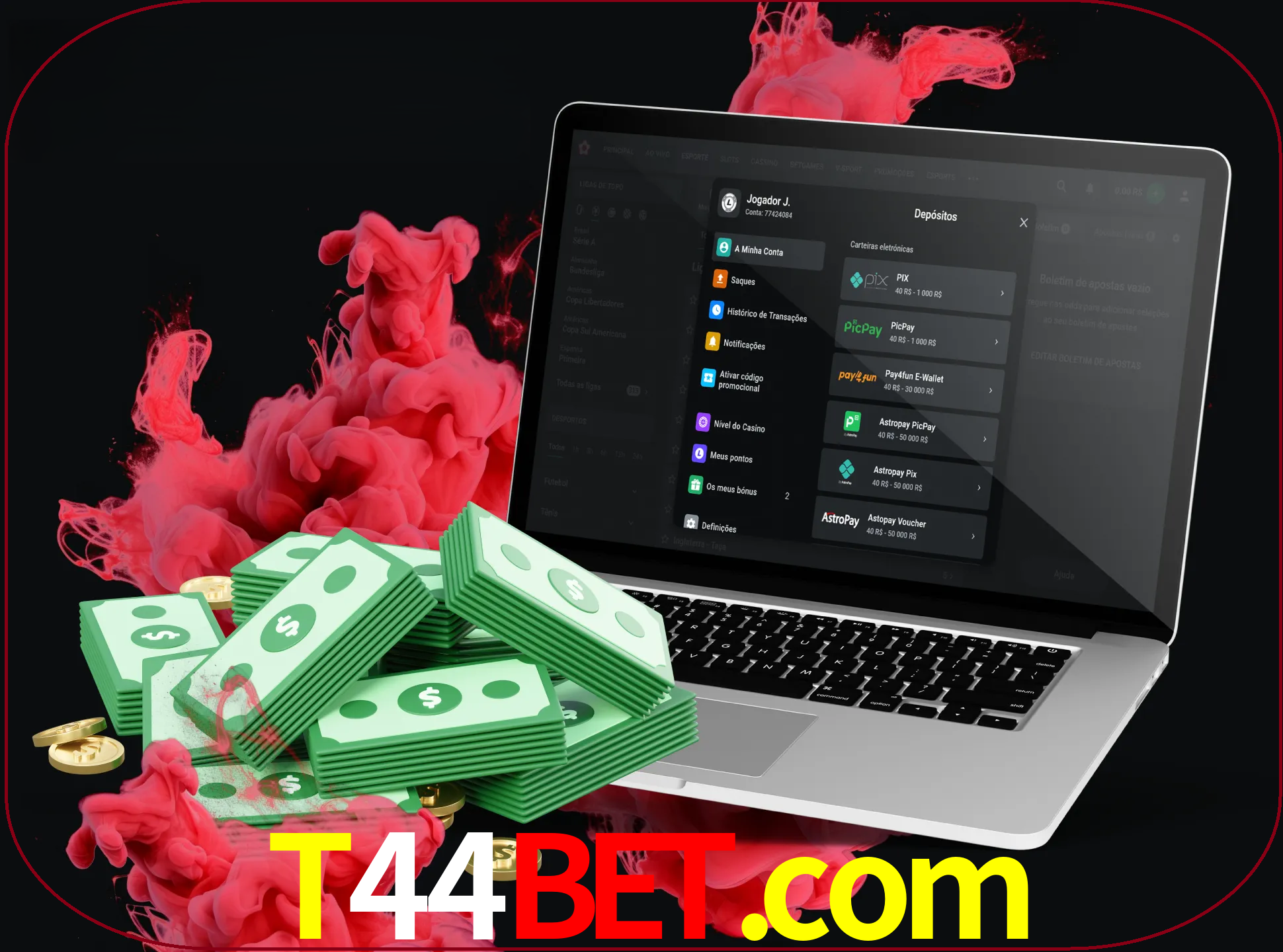 Para efetuar um depósito na sua conta t44bet, basta escolher o método de depósito e especificar o montante.
