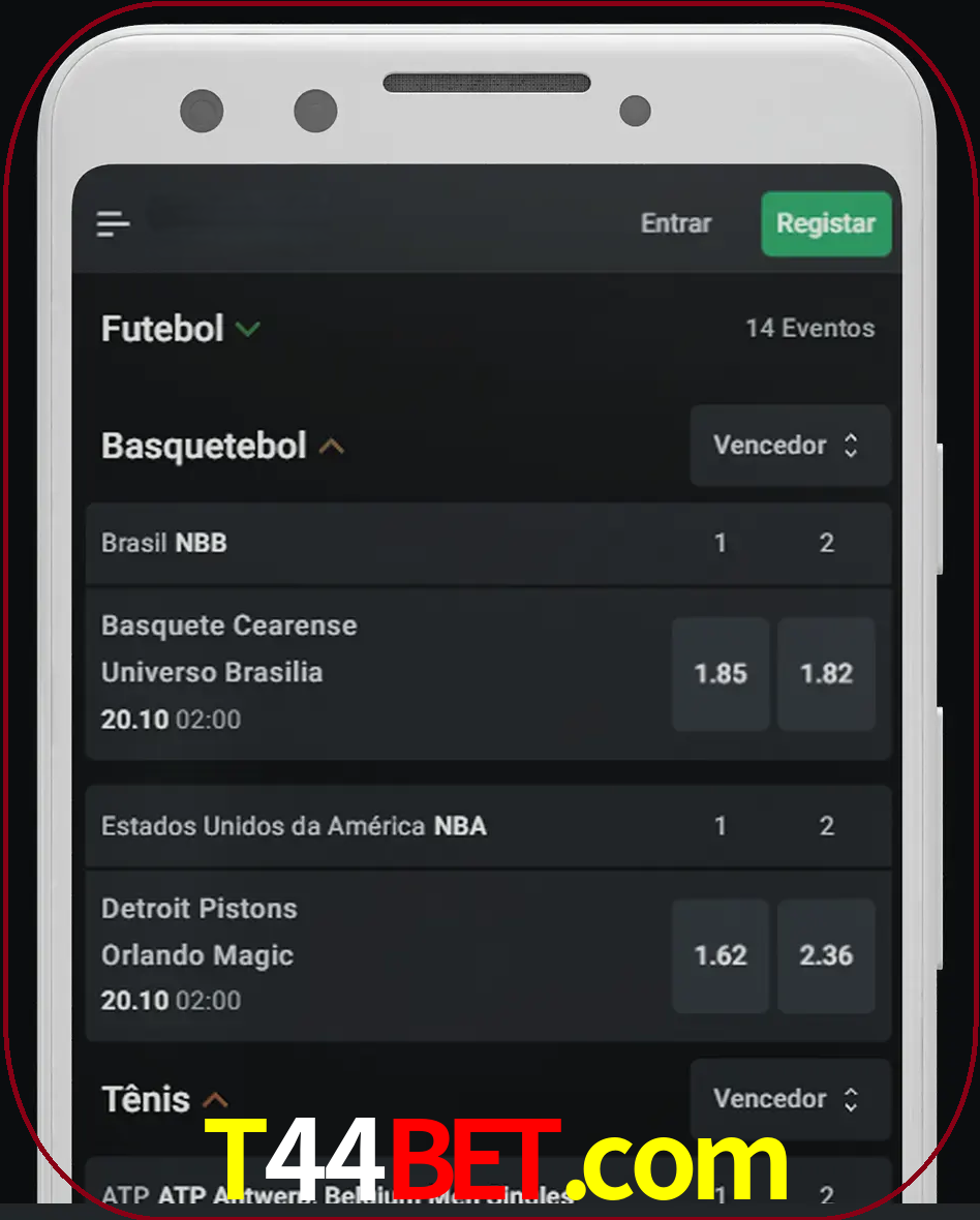 Aposte e assista aos esportes em formato ao vivo.