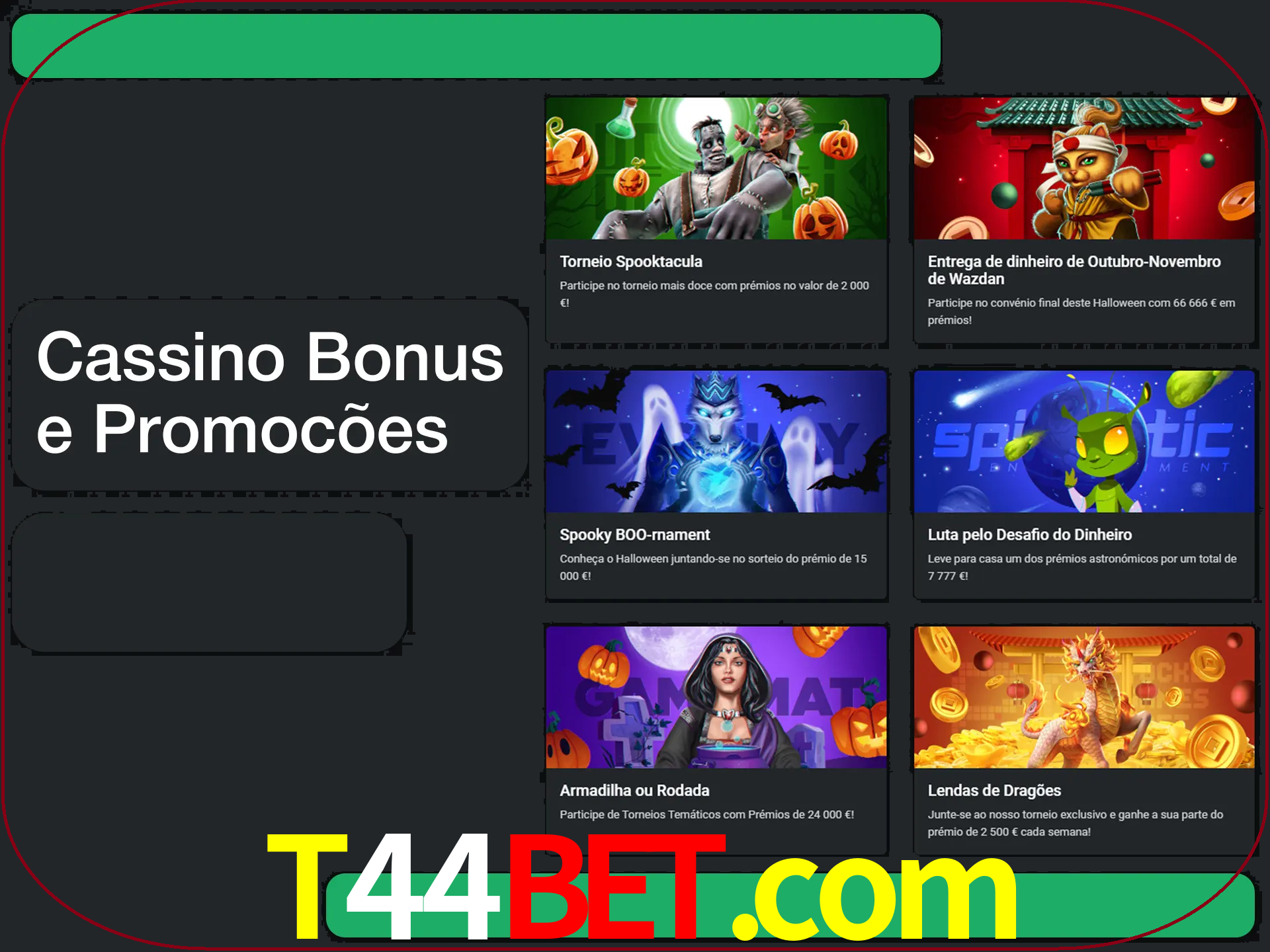 Verifique se há novos bônus de cassino para reivindicar.
