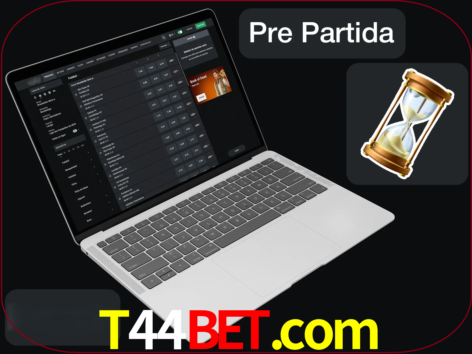 Fazer apostas em partidas futuras.
